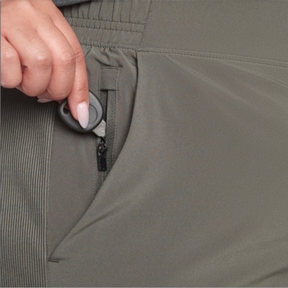 Athleta Brooklyn Textured Jogger Olive Green, Size 12 - Picture 7 of 15